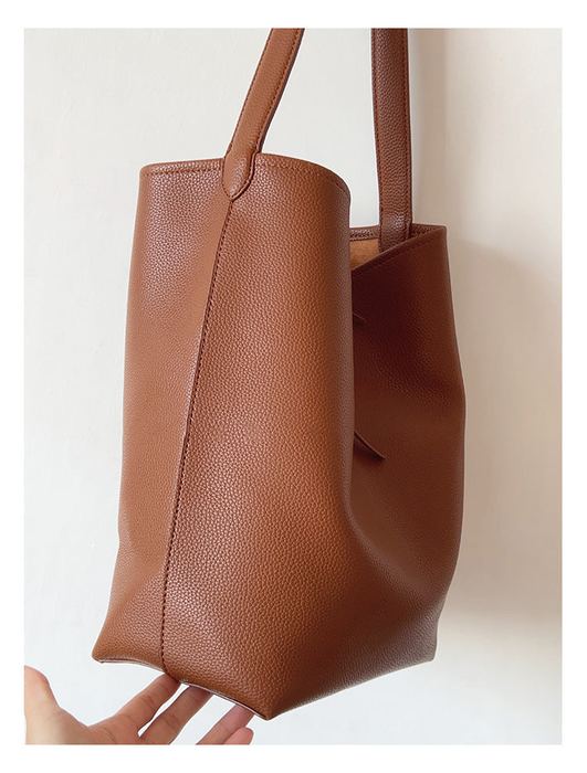Single-Strap High Quality Synthetic Leather Bucket Bag