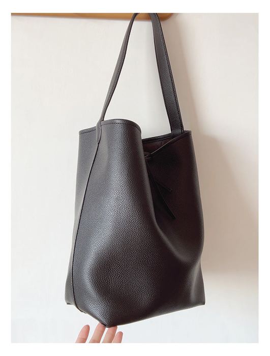 Single-Strap High Quality Synthetic Leather Bucket Bag