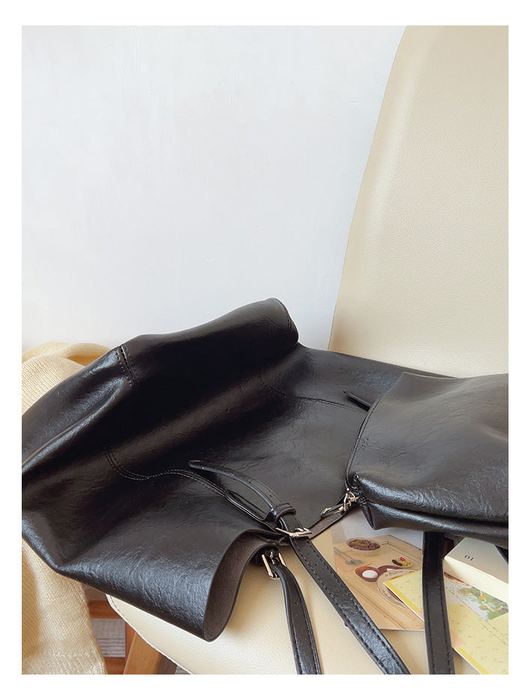 Tall Minimalist High Quality Synthetic Leather Tote
