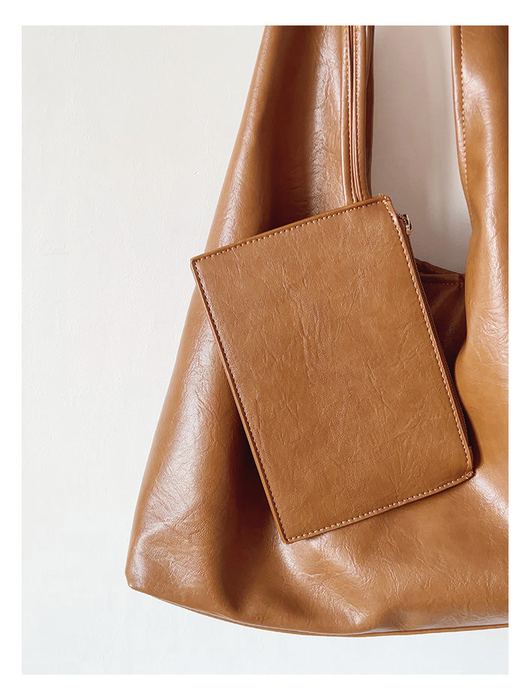 Short-Handle High Quality Synthetic Leather Tote
