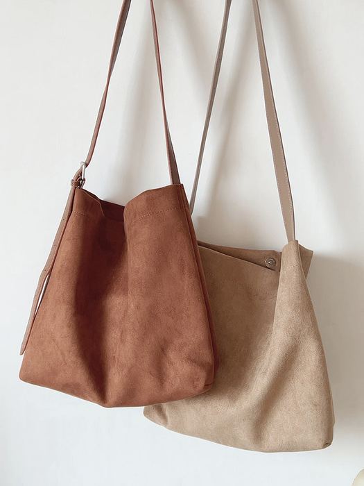 Tapered Shoulder Bag with Slim Strap