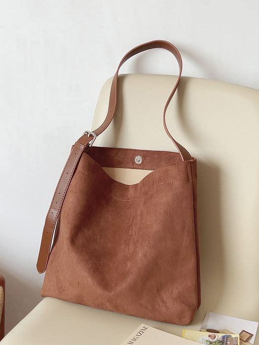 Tapered Shoulder Bag with Slim Strap