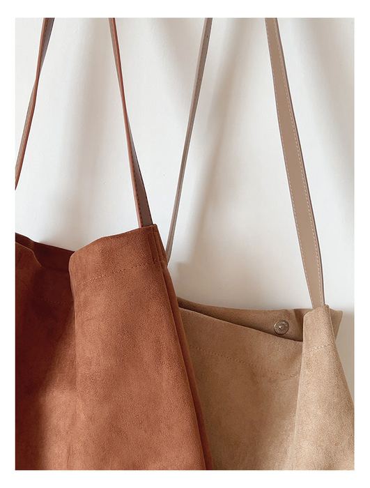Tapered Shoulder Bag with Slim Strap