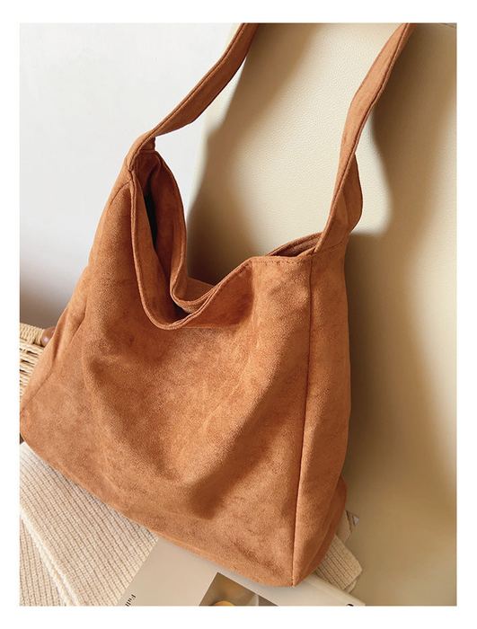 Slouchy Shoulder Bag with Wide Strap