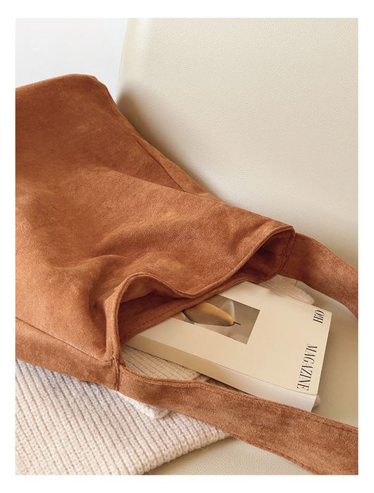 Slouchy Shoulder Bag with Wide Strap