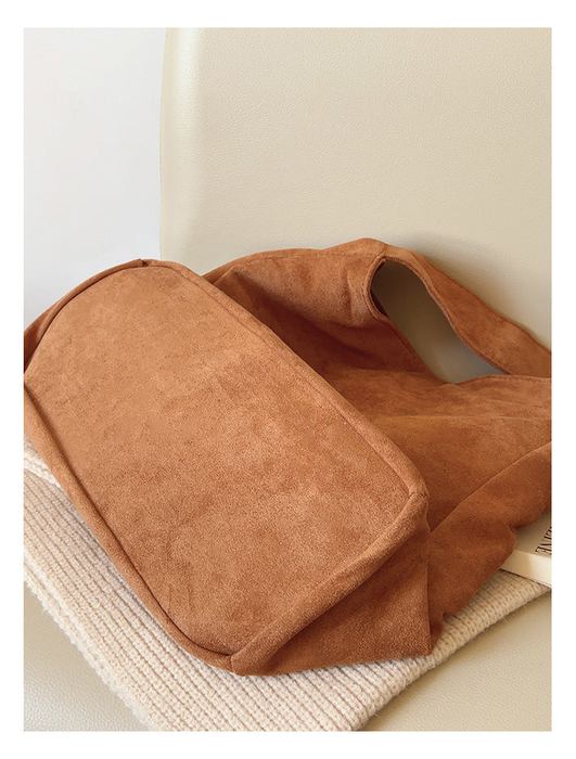 Slouchy Shoulder Bag with Wide Strap